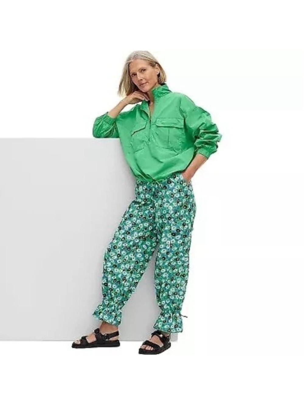 Diane Von Furstenberg Target Collection Utility Jazz Dot Cargo Pants XS NWT